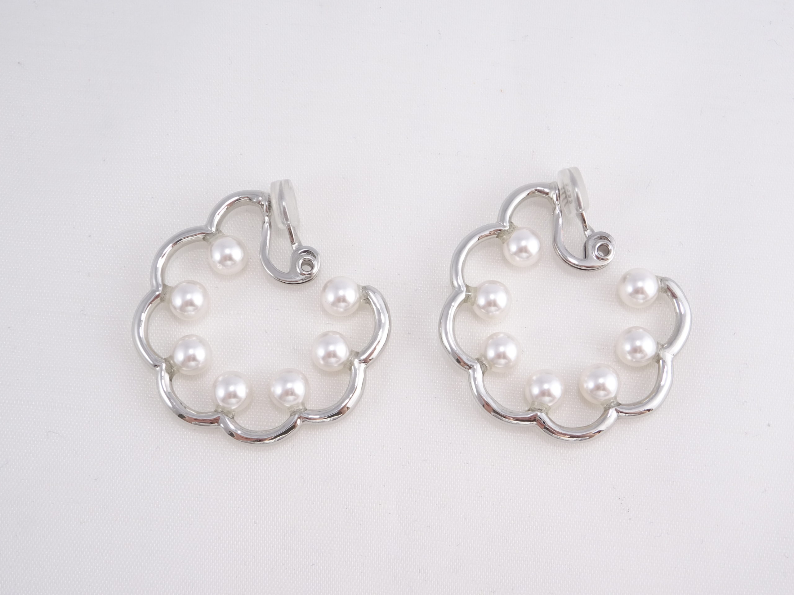 Scallop foop earrings/Silver